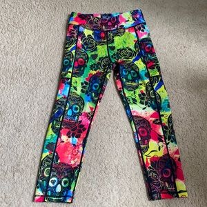 Cvg tie dye skull capris